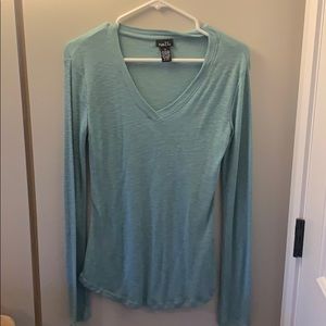 Teal long sleeve top